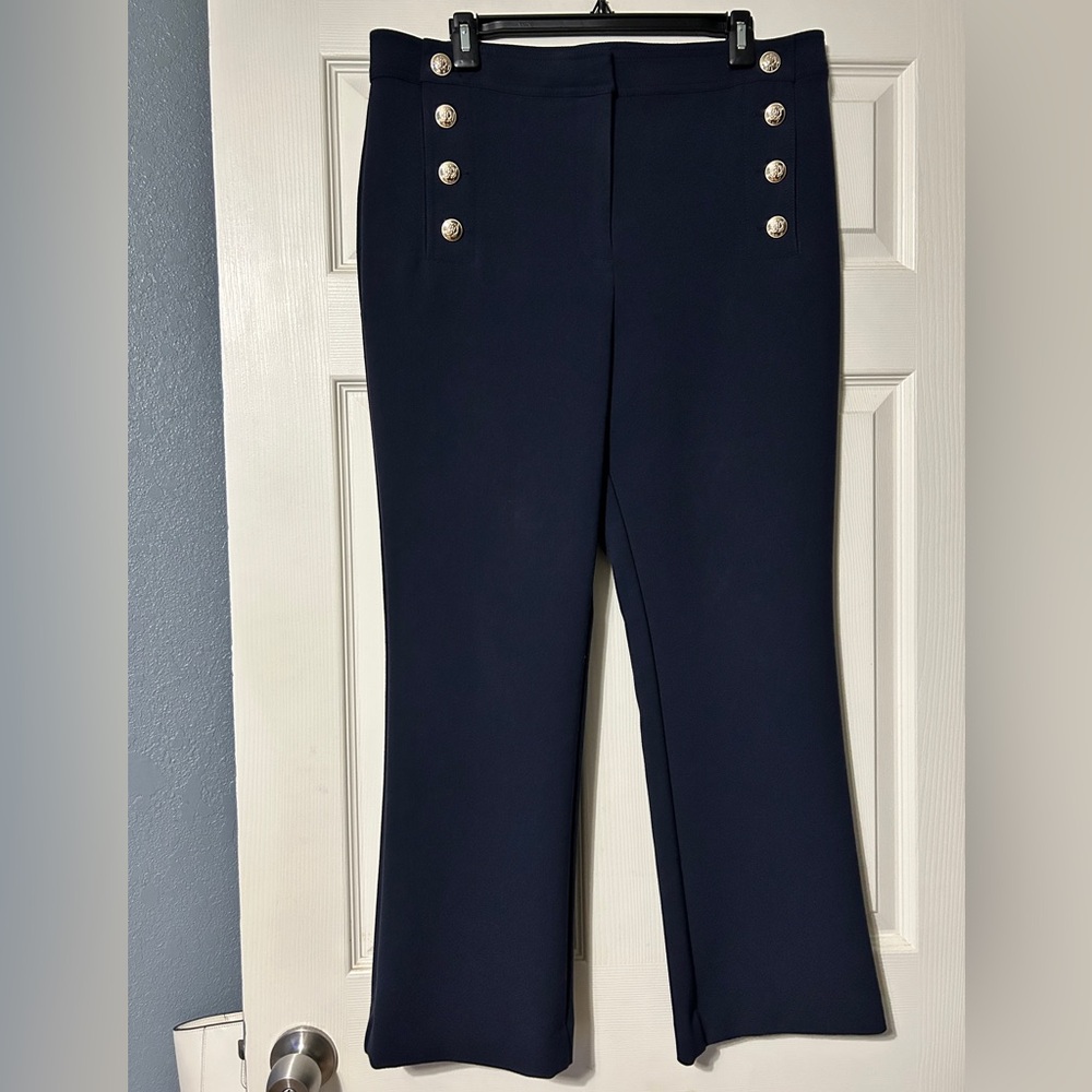 ‼️SOLD‼️ Navy Loft Straight Leg Pants
